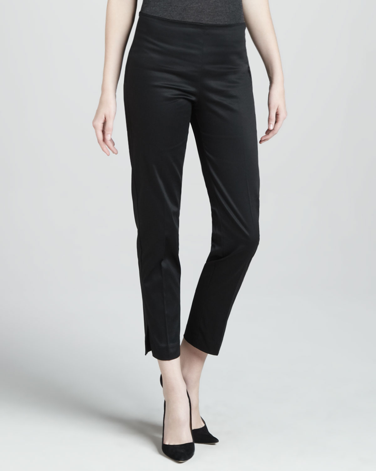 black cropped pants womens