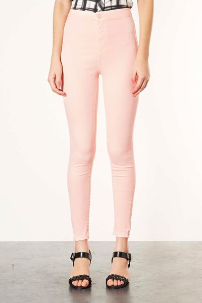 pale pink jeans