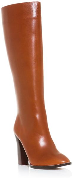 chloe boots tan