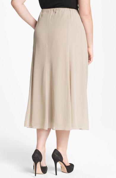 chiffon evening skirt