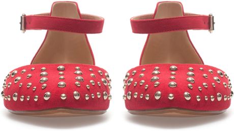 zara studded flat sandals