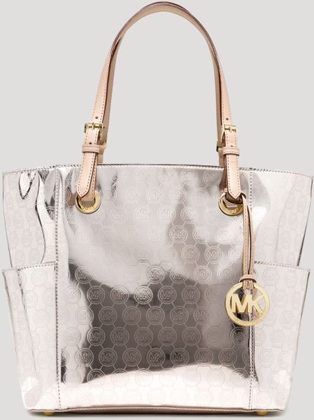 michael kors east west signature tote bag