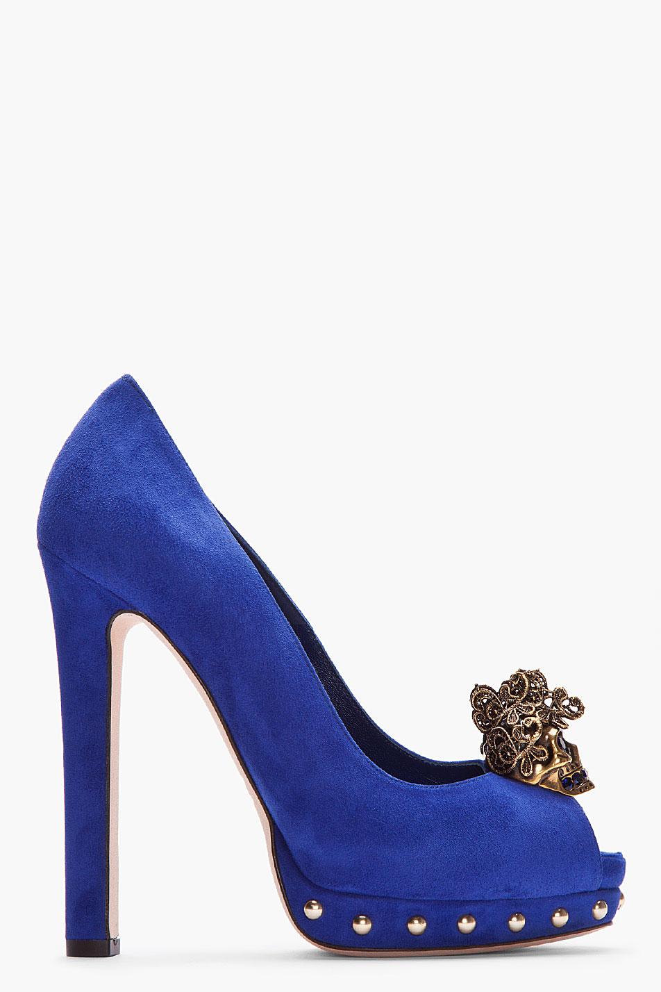 alexander mcqueen heels with studs