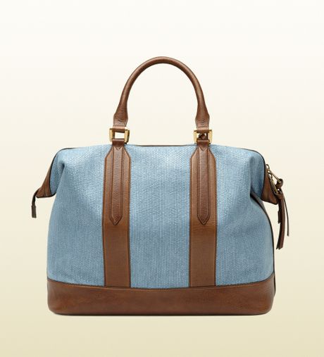 gucci duffle bag blue