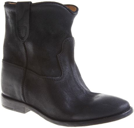 Isabel Marant Cluster Concealed Wedge Boot in Black - Lyst