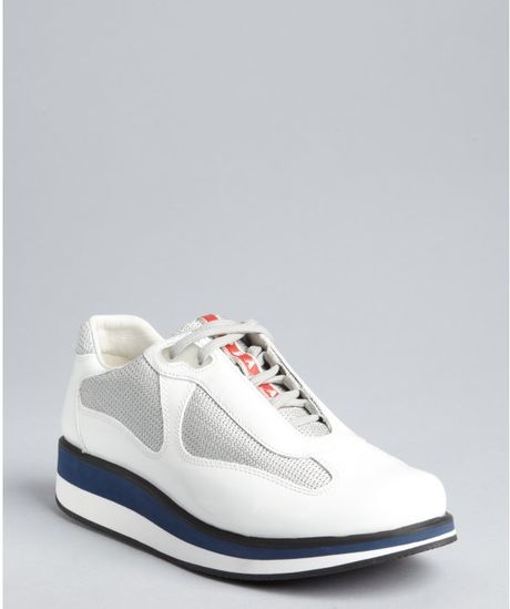 prada mesh panelled sneakers