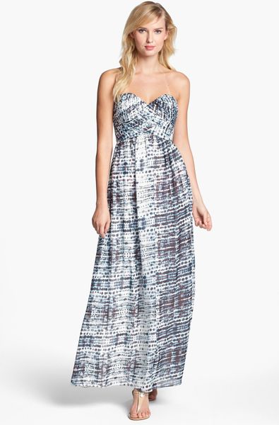 calvin klein strapless gown
