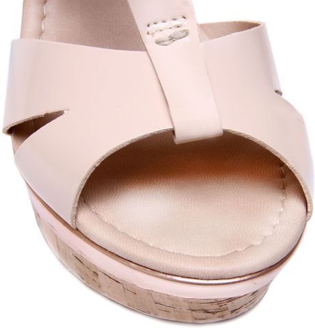 carvela nude wedges