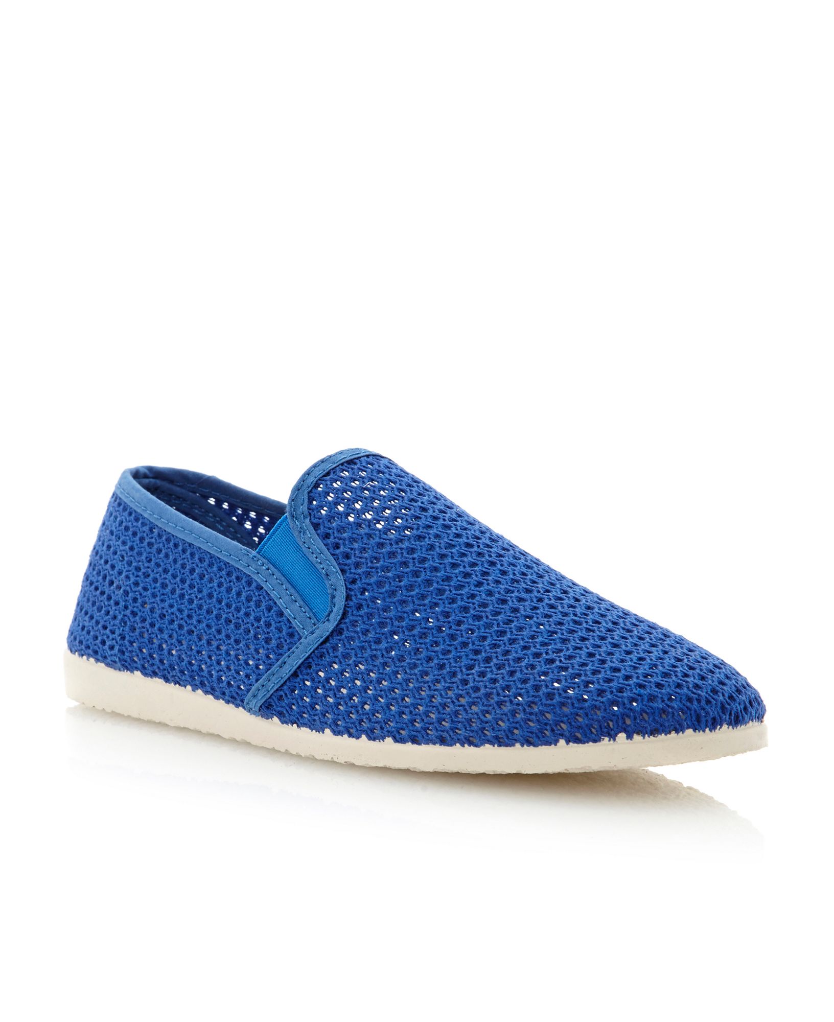 Dune Flamingo Mesh Slip On Shoe in Blue for Men Lyst