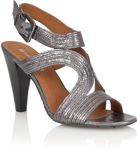 Naturalizer Adonis Formal Sandals in Silver (Pewter) | Lyst