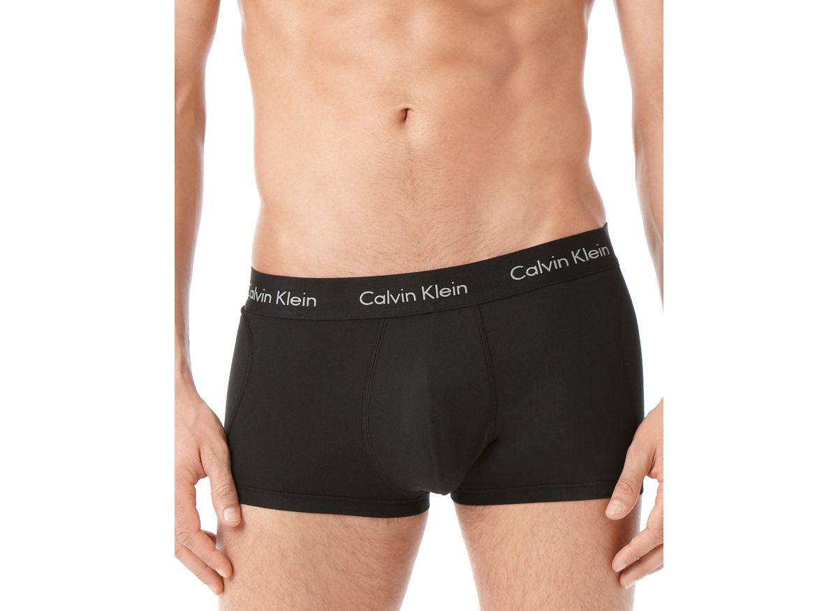Calvin Klein Microfiber Stretch Trunks Pack Of In Black For Men Lyst
