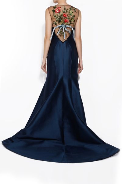 carolina herrera floral gown