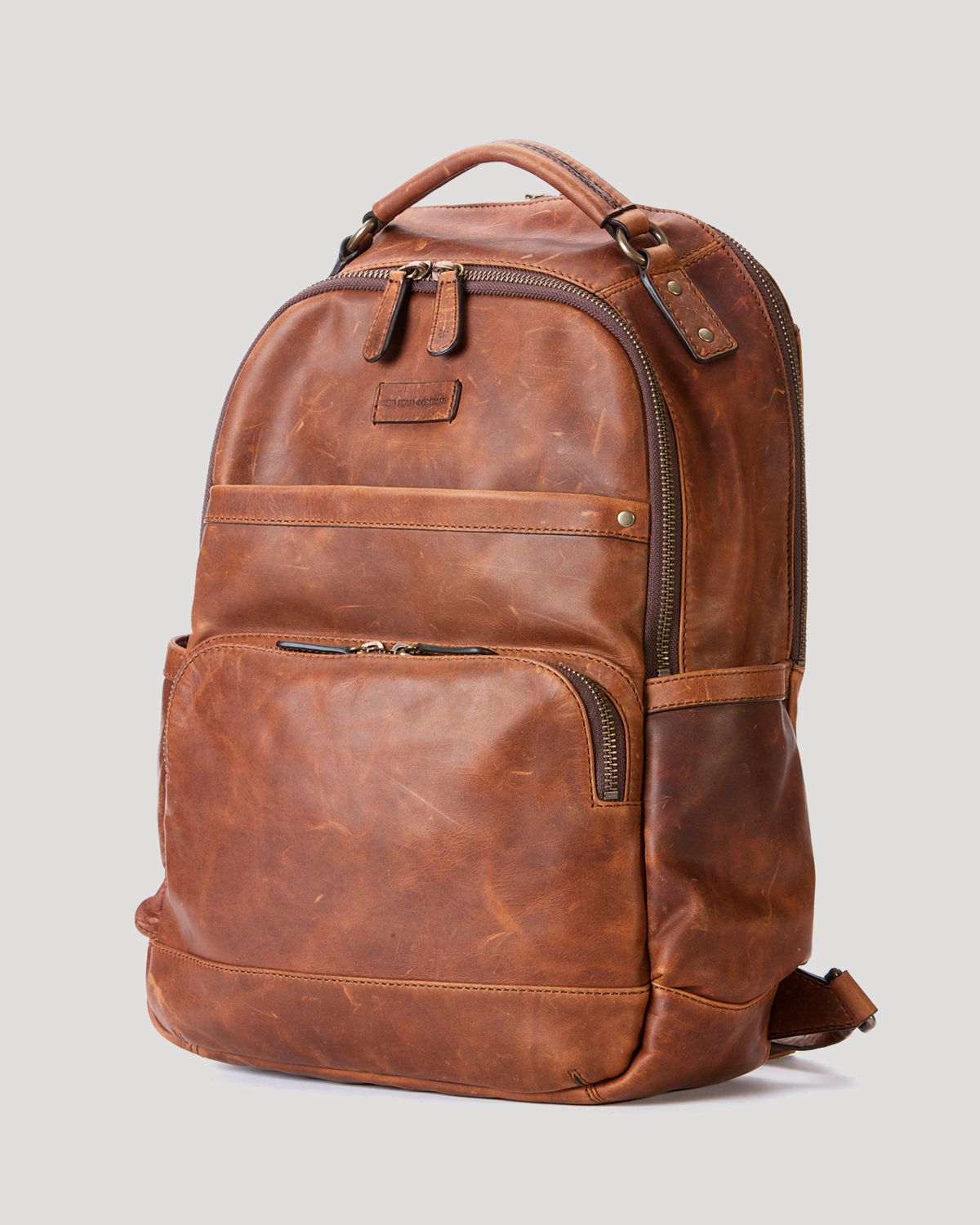Frye Logan Leather Backpack in Brown for Men (cognac) | Lyst