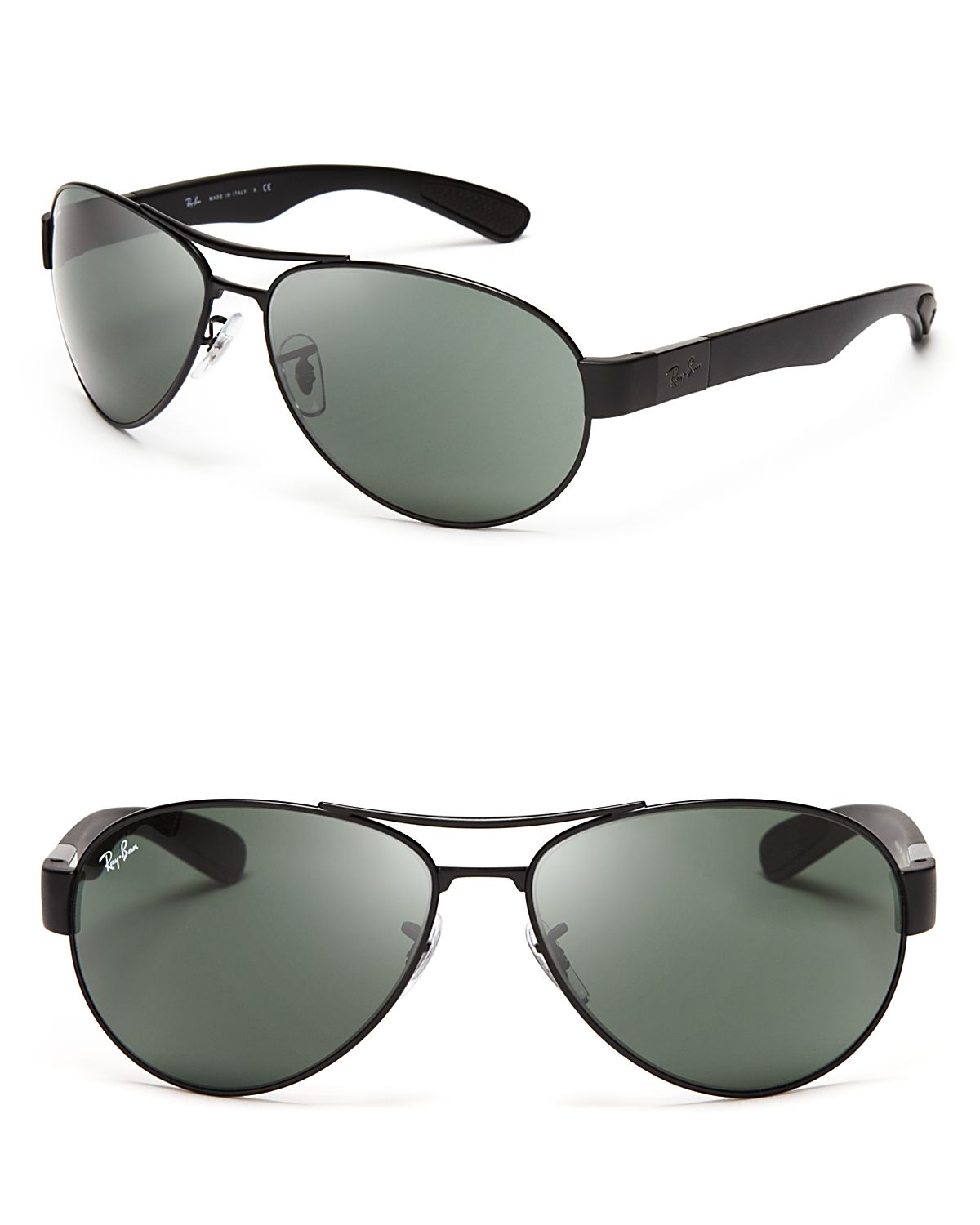 Ray Ban Active Lifestyle Aviator Sunglasses In Black For Men Matte