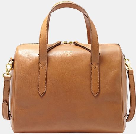 Fossil Sydney Satchel in Brown