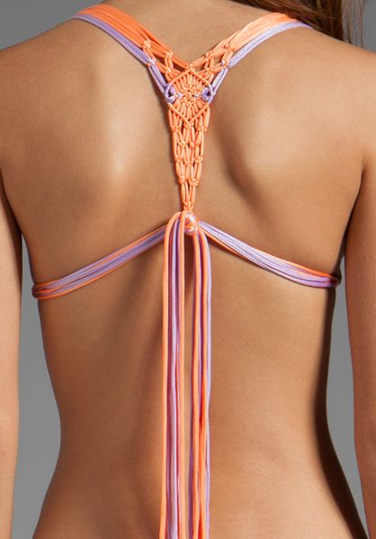 Indah Sports Illustrated Koh Samui Macrame Skimpy Bikini Top In