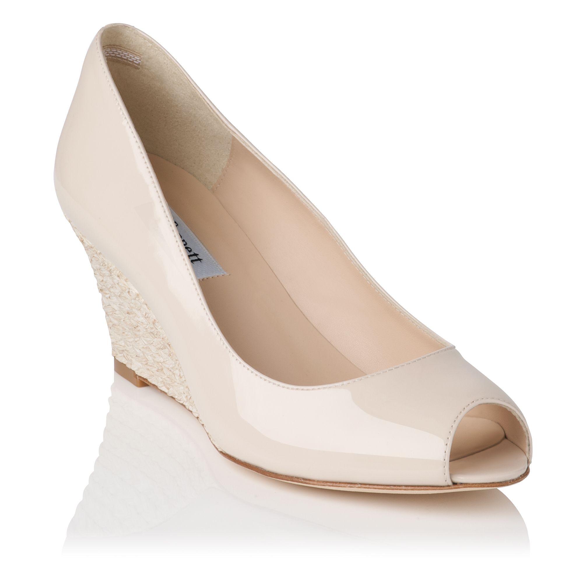 lk bennett patent wedges