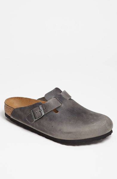 birkenstock oiled leather clogs