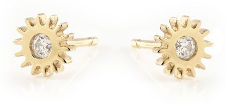 clarice-price-thomas-gold-gold-small-cog-stud-earrings-with-white ...