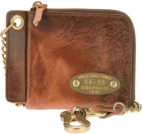 Dsquared² Keychain Wallet in Brown for Men (tan) | Lyst