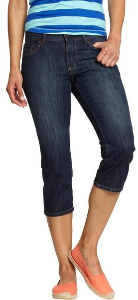 Old Navy The Diva Denim Capris 18 in Blue (Mekong)