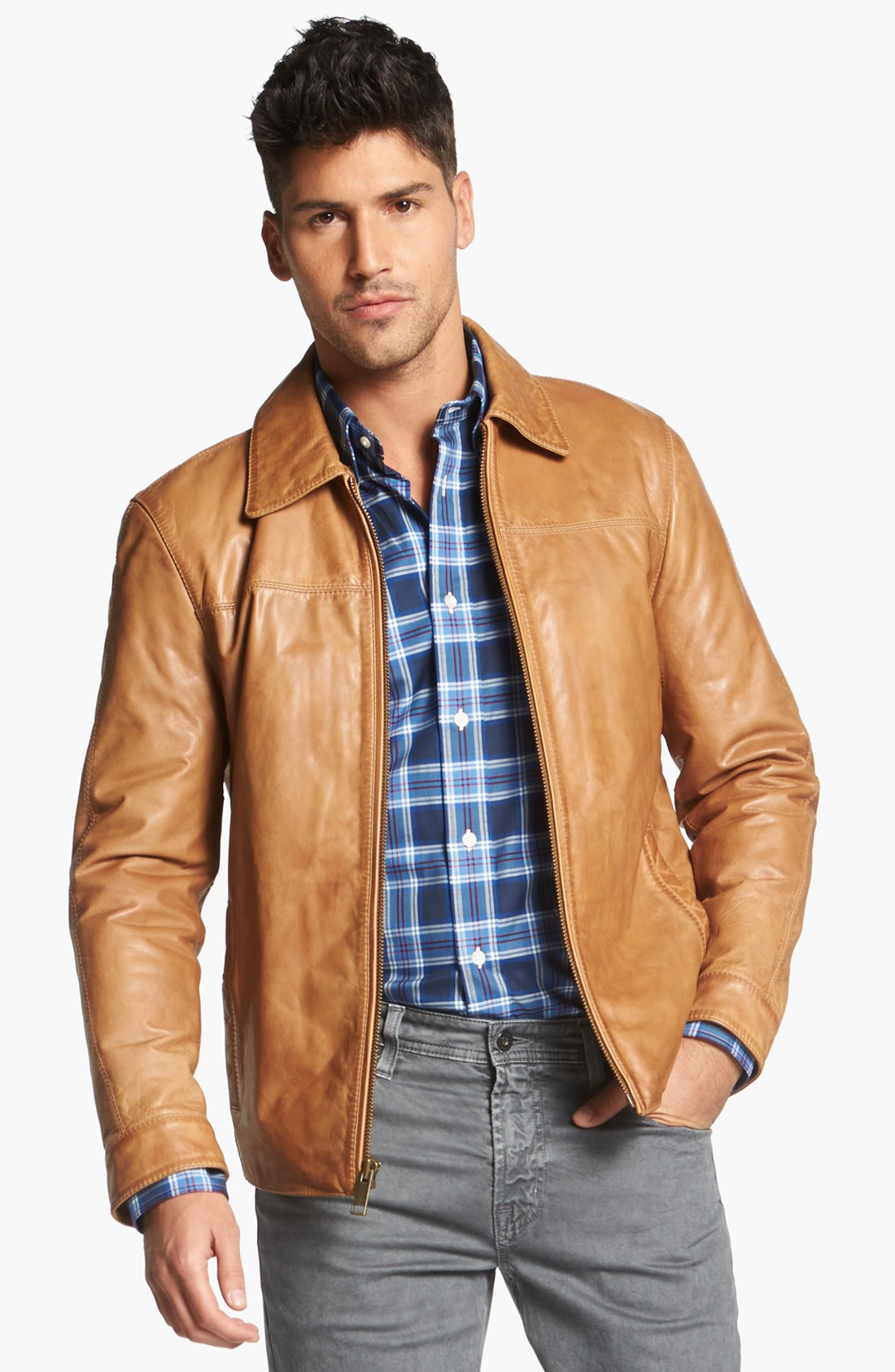 Marc New York By Andrew Marc Cole Leather Jacket in Brown for Men