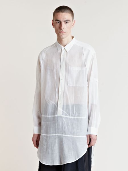 Raf Simons Ss08 Extended Shirt in White for Men (Neutral) | Lyst