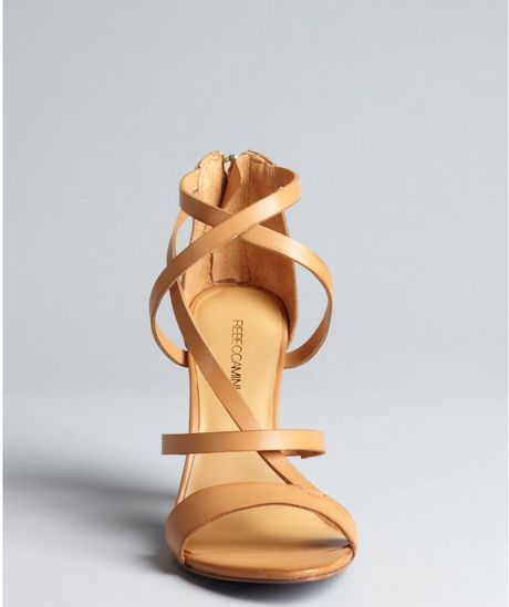 leather stacked heel sandals