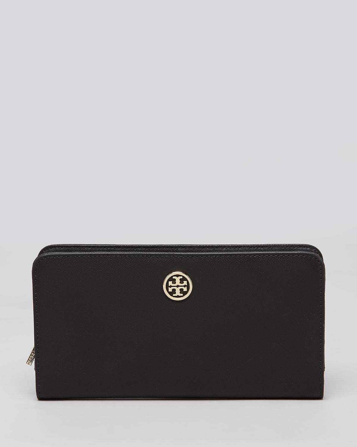 Tory Burch Wallet Robinson Hidden Zip Continental in Black Lyst
