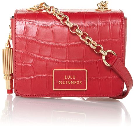 lulu guinness red bag