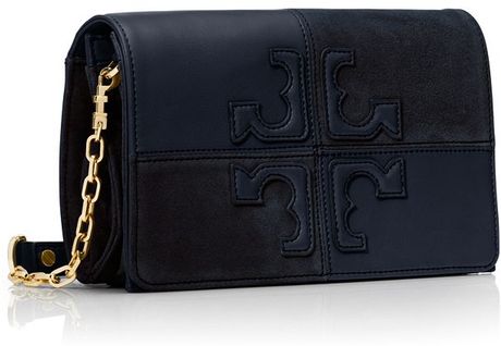 burch crossbody tory natalie navy medium lyst