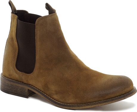 stone suede chelsea boots mens