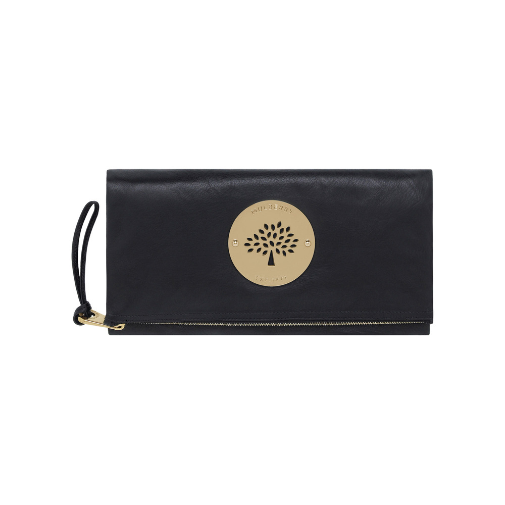 mulberry daria clutch black