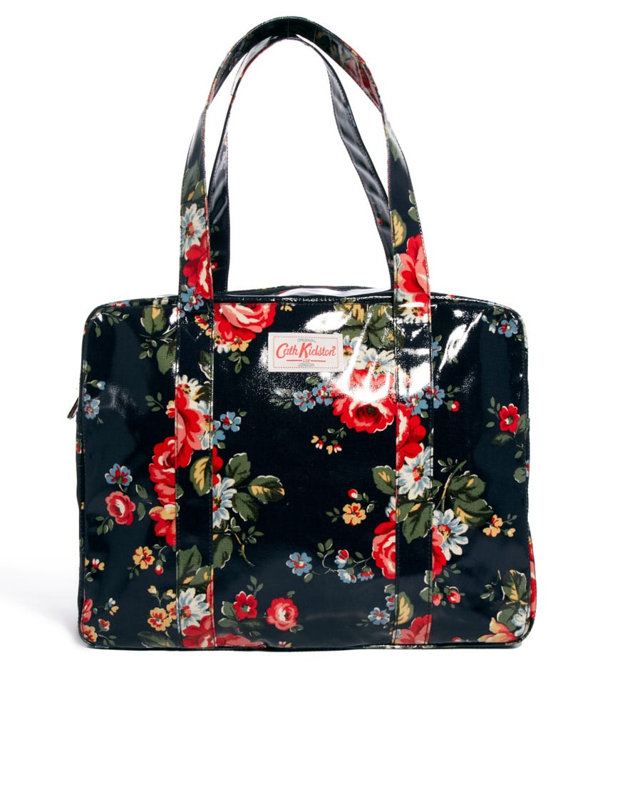 cath kidston black and white floral bag