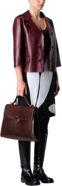 marni brown leather bag