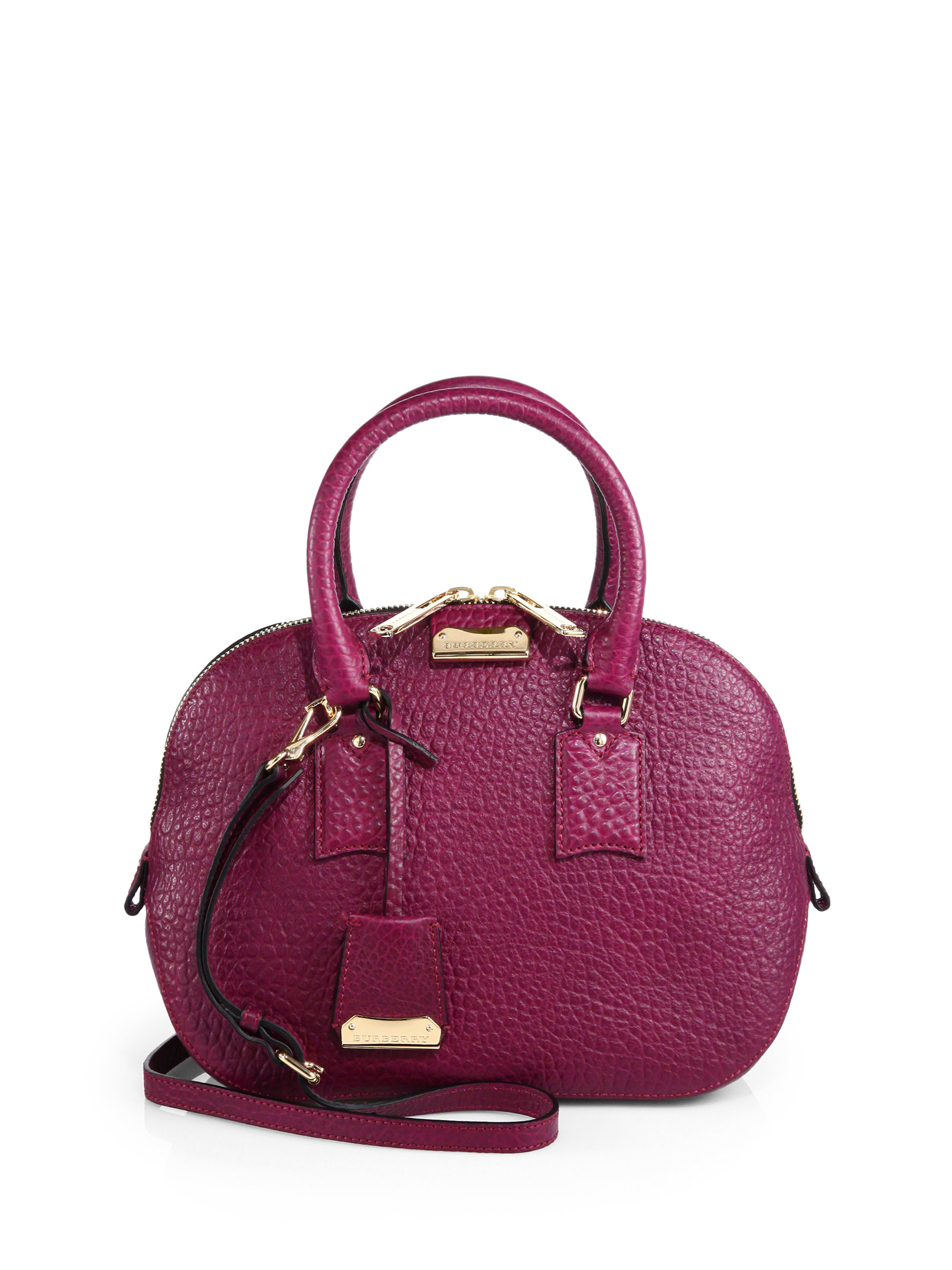 Burberry Orchard Satchel Tote Bag in Purple (MAGENTA) | Lyst