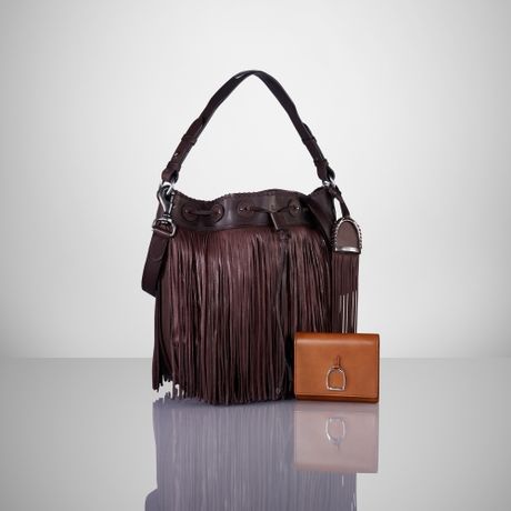 ralph lauren fringe purse