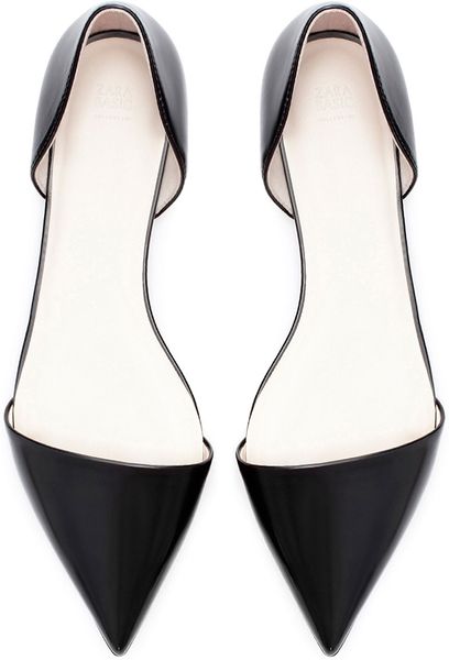 pointed toe flats zara