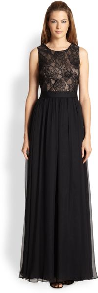 aidan mattox chiffon gown