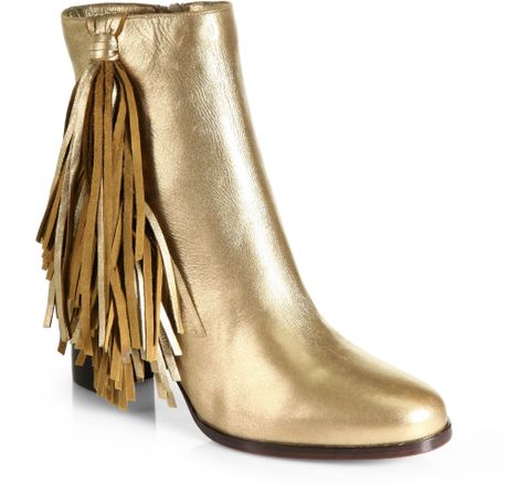 louboutin gold boots