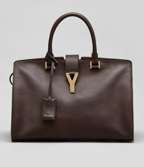 saint laurent tote brown