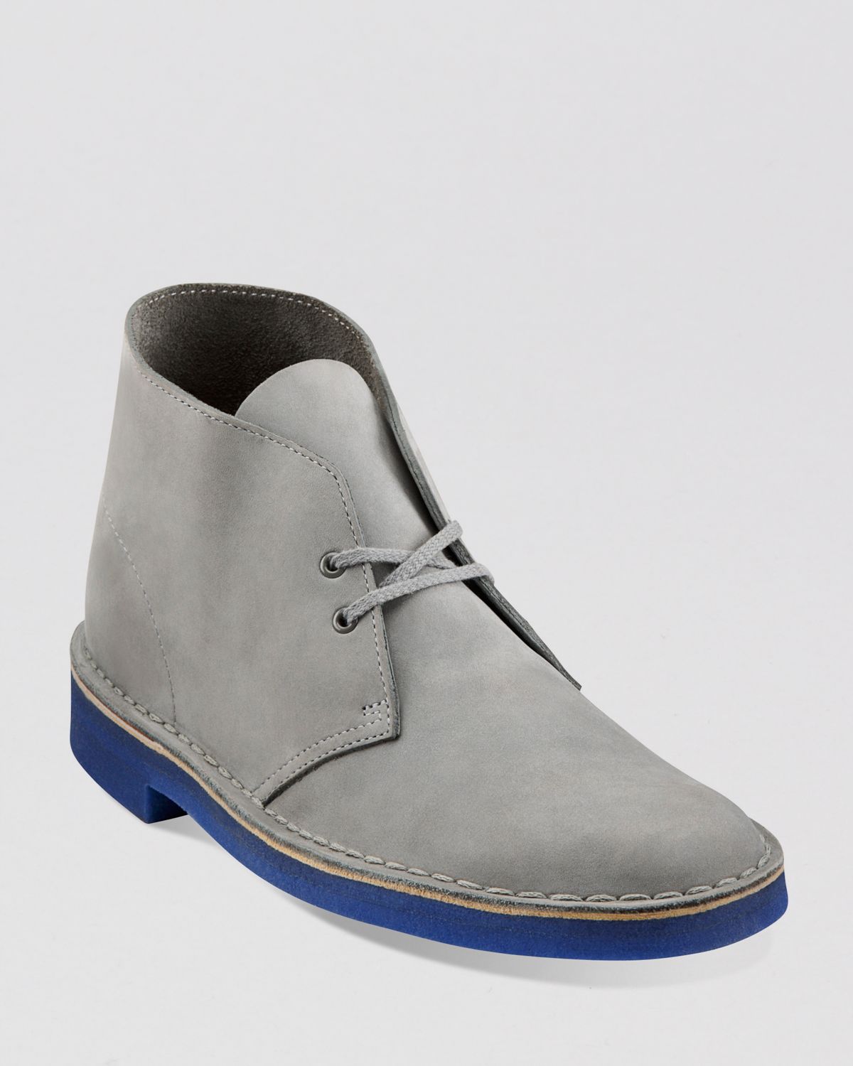 Clarks Nubuck Chukka Boots In Gray For Men Greyblue Lyst 9328