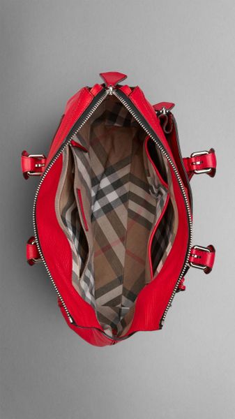 burberry bag with red handle