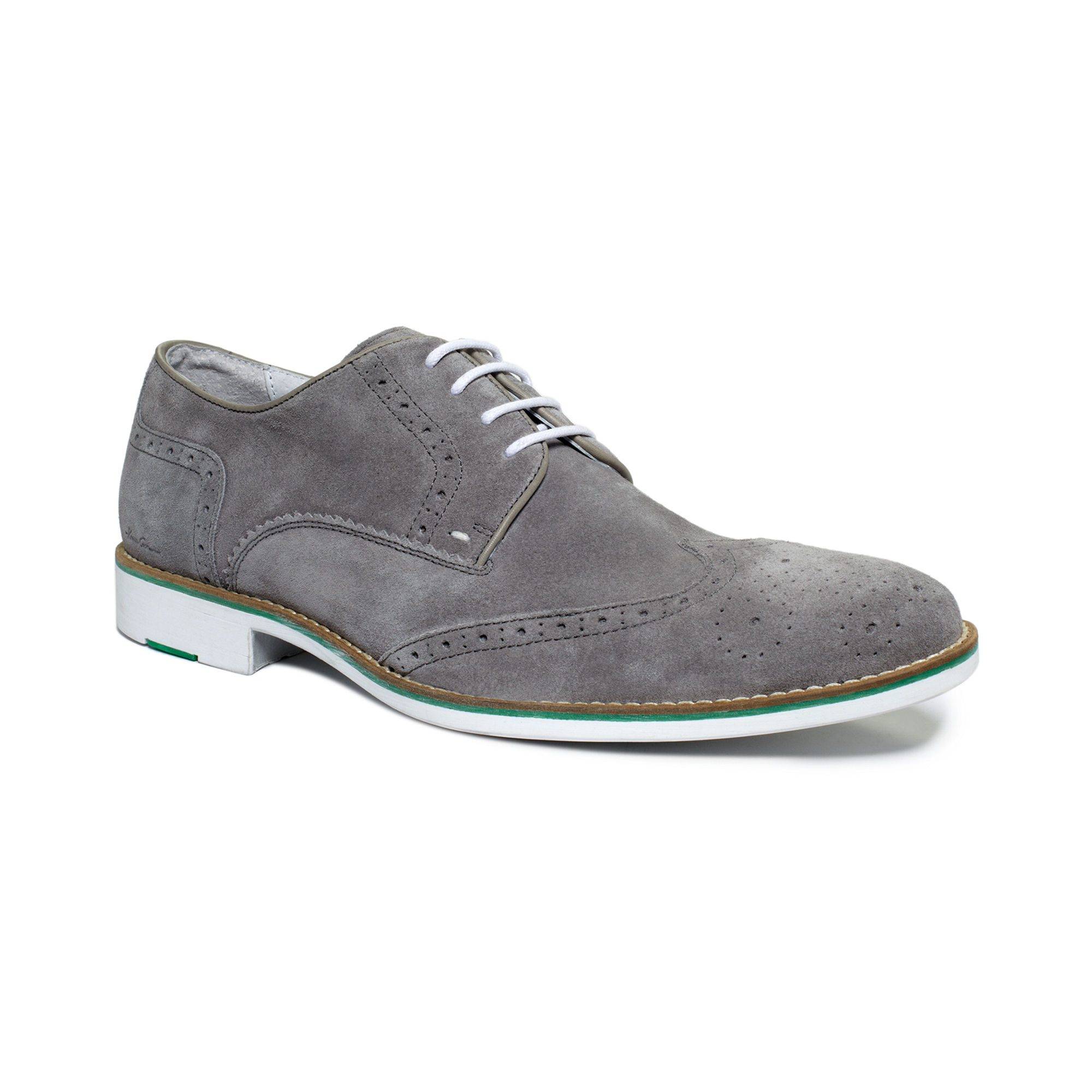 Kenneth Cole Social Ladder Wingtip Lace Shoes in Gray for Men (light ...