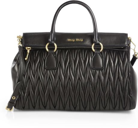 miu miu leather satchel