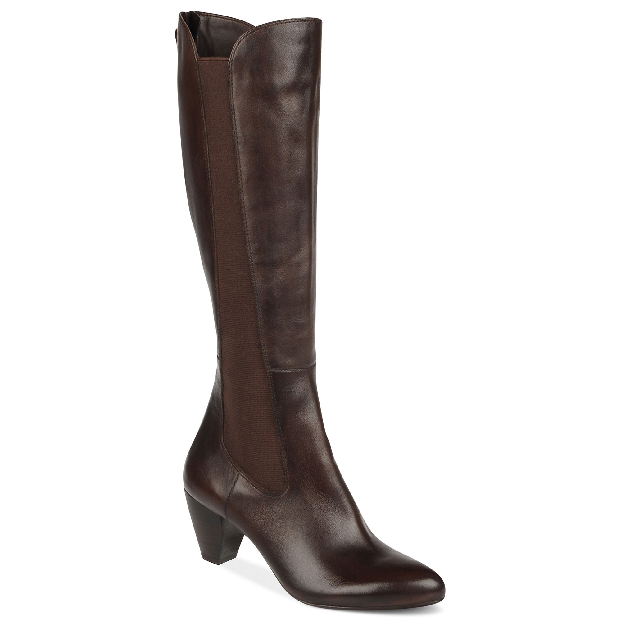 Naturalizer Etton Wide Calf Boots in Black (black leather) | Lyst