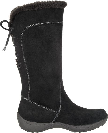 Naturalizer Violanne Wide Calf Boots in Black (black suede) | Lyst