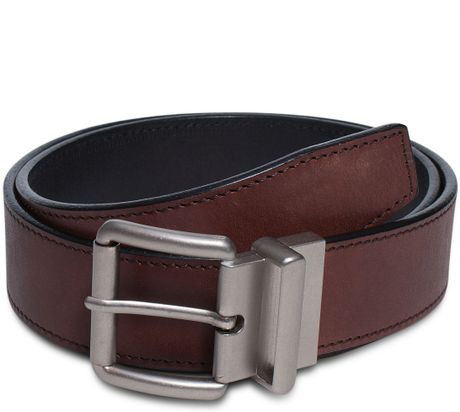 timberland men's classic leather belt reversible from brown to black