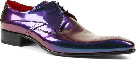 Jeffery West Ziggy Zepa Fallen Angel Oxford Shoes in Purple for Men | Lyst