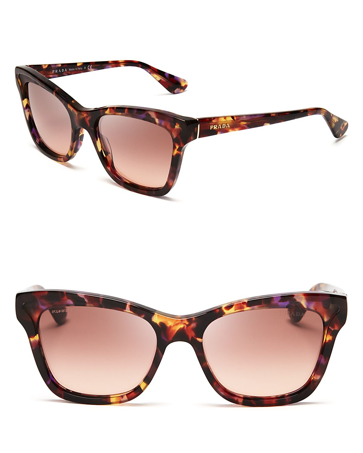 prada havana cat eye sunglasses